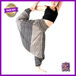 Plus Size Harem Pants Jumpsuit, Rayon Boho Yoga Beach Lounge Pants